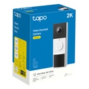 [D210] TP-Link - Timbre Inteligente IP65 con Cámara 3MP y Visión Nocturna a Color [Tapo]