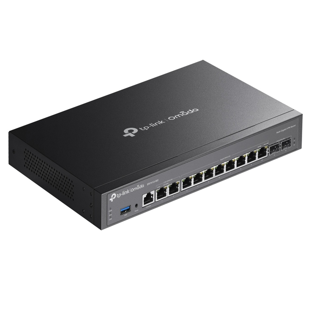 [ER7412-M2] TP-Link - Router VPN Multi-Gigabit 2 x Puertos WAN/LAN a 2.5G 10 Puertos Gigabit WAN/LAN (2 x SFP 8 x RJ45) [Omada]