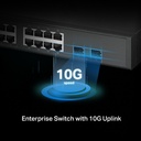[SG3218XP-M2] TP-Link - Switch L2+ de 16 Puertos a 2.5G y 2 SFP+ a 10G con 8 PoE+ 240W de Alimentación PoE [Omada]