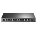 [TL-SG1210MP] TP-Link - Switch de Escritorio Gigabit de 10 Puertos con PoE + de 8 Puertos (9 puertos RJ45 gigabit y 1 puerto combo SFP / RJ45 gigabit)
