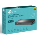 [TL-SG1210MP] TP-Link - Switch de Escritorio Gigabit de 10 Puertos con PoE + de 8 Puertos (9 puertos RJ45 gigabit y 1 puerto combo SFP / RJ45 gigabit)