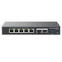 [GCC6010W] Grandstream - Router Empresarial Todo en Uno router VPN firewall next-gen IP PBX y AP Wi-Fi 6 doble banda 2x2 MIMO 5 puertos Gigabit configurables WAN/LAN hasta 3 WAN PBX 24 usuarios 8 llamadas concurrentes