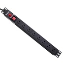 [PDU-15AEU8T] Onlink - Regleta Rack PDU 1U 8 Tomas 15Amp 110V 1650W 483x44x44mm