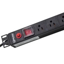 [PDU-15AEU8T] Onlink - Regleta Rack PDU 1U 8 Tomas 15Amp 110V 1650W 483x44x44mm