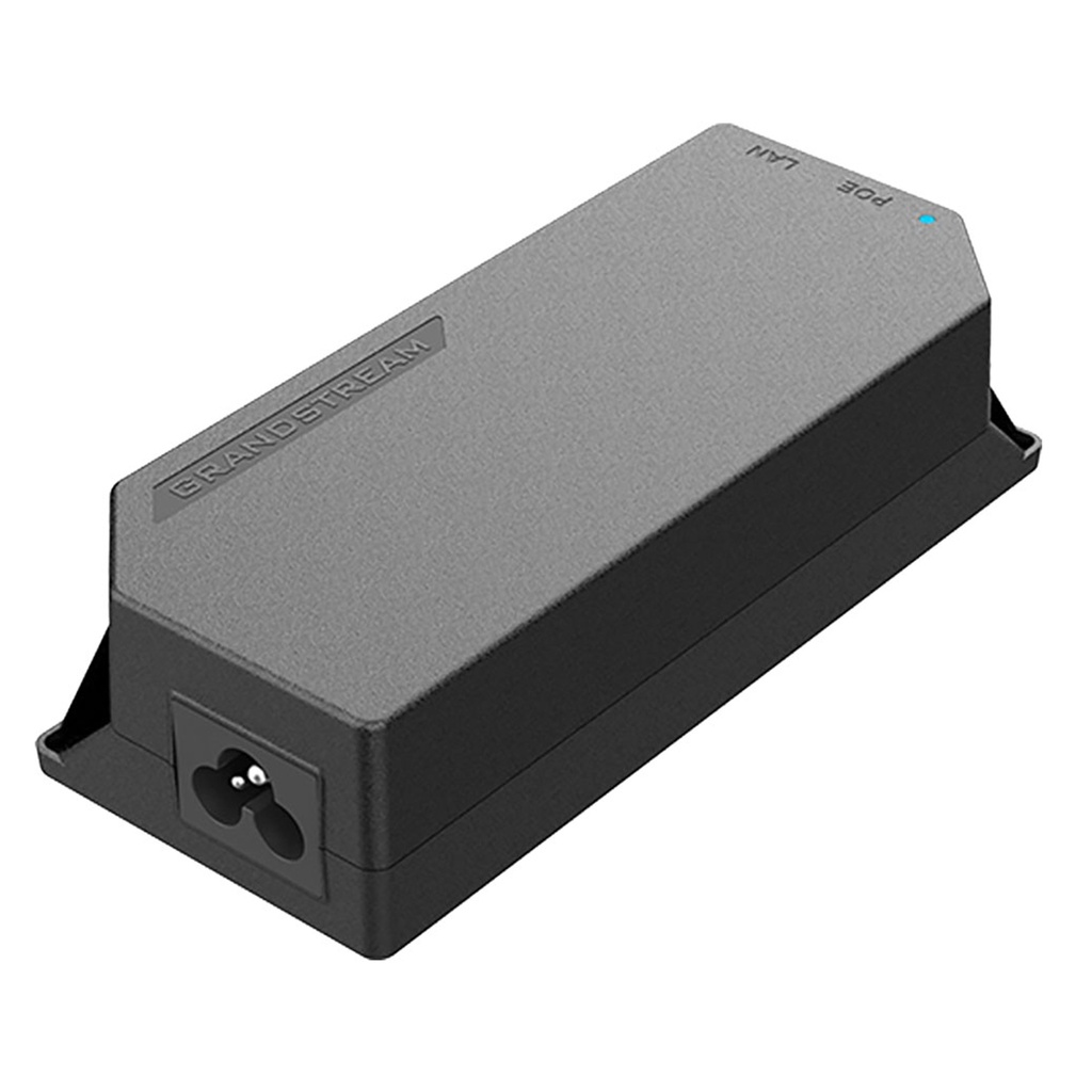 [GS-POE30W-MG] Grandstream - Inyector PoE potencia de salida 30.2W estándar IEEE 802.3af/at entrada 100~240VAC 50/60Hz salida 54VDC 1 puerto RJ45 LAN IN de 2.5Gbps y 1 puerto RJ45 LAN OUT con PoE de 2.5Gbps