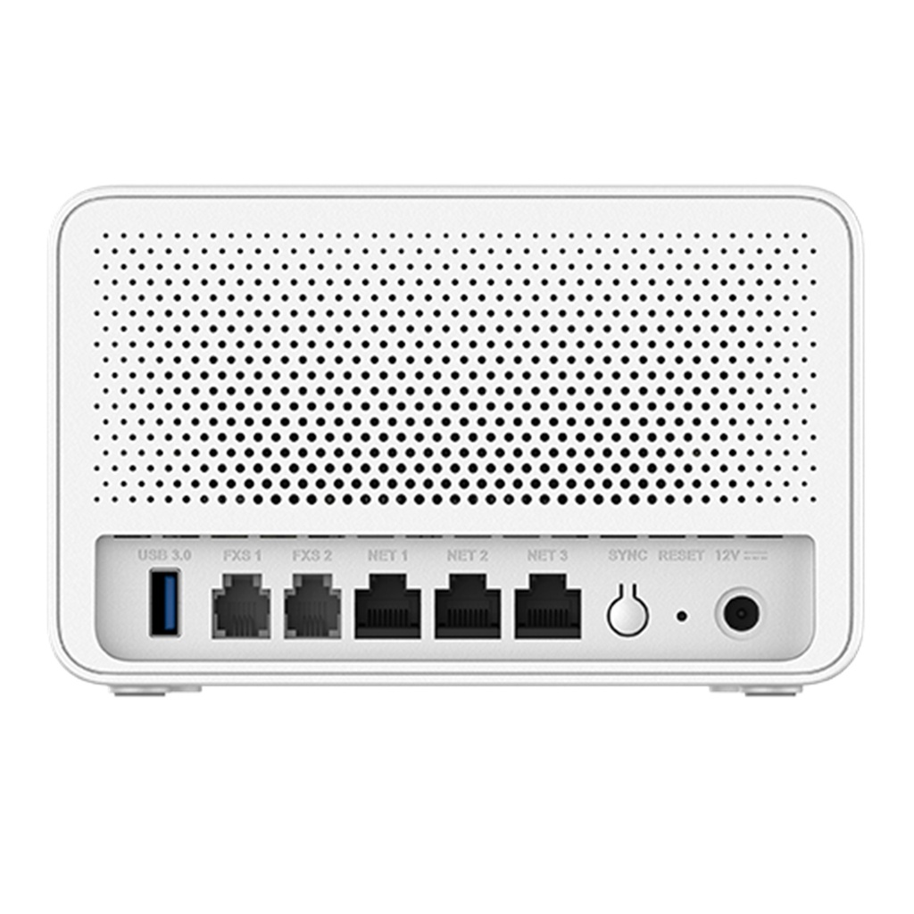 [GWN7062ET] Grandstream - Router Wi-Fi 6 802.11ax hasta 3Gbps de rendimiento inalámbrico 2.4GHz 2x2:2 y 5GHz 3x3:2 hasta 128 clientes inalámbricos concurrentes 3 puertos Gigabit y 2 puertos FXS soporte VPN integrado