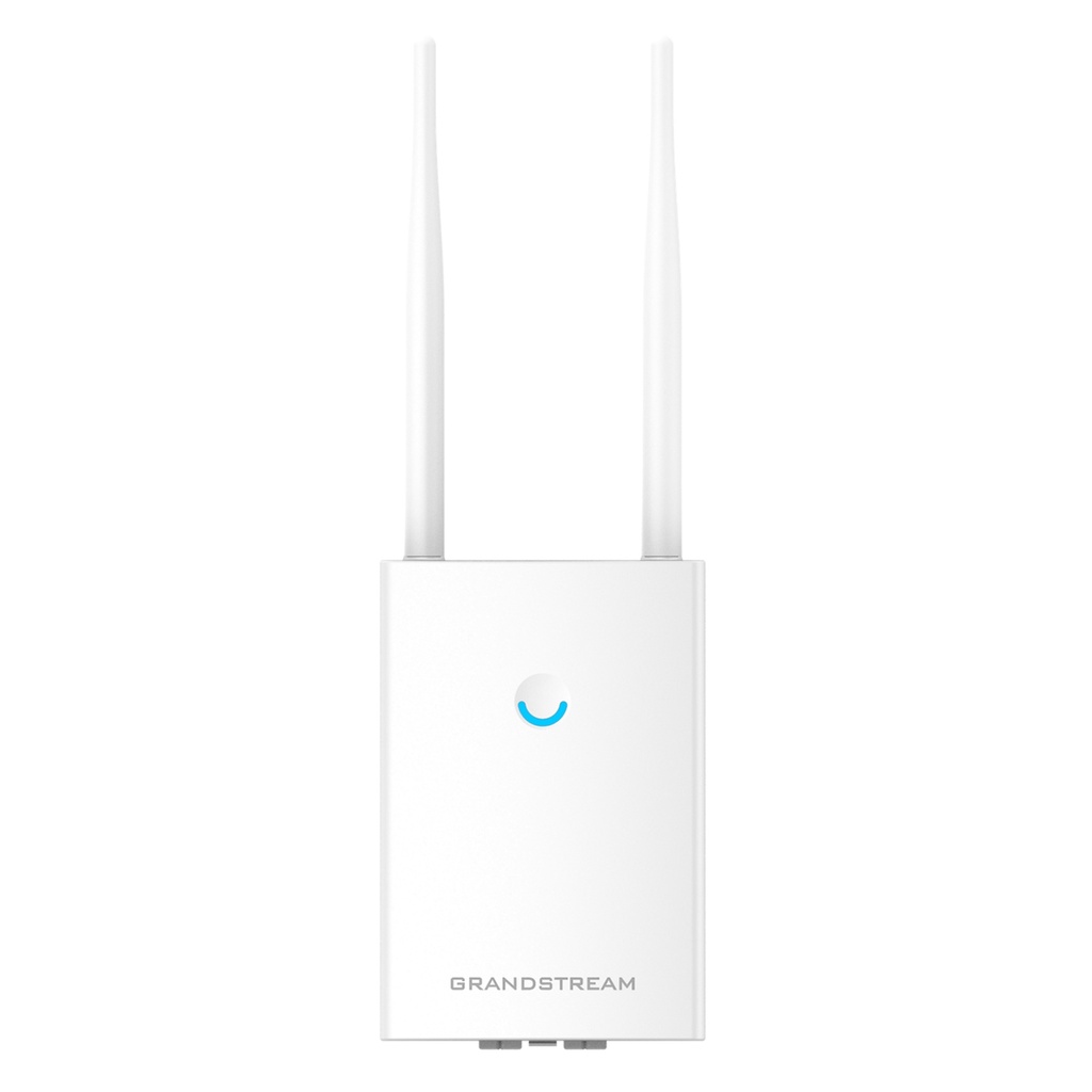 [GWN7605LR] Grandstream - Punto de Acceso Wi-Fi 5 Exterior Wave-2 agregado 1.27Gbps 2.4GHz 300Mbps 5GHz 867Mbps 2x2:2 MU-MIMO 100+ clientes cobertura 250m IP66 2 puertos Gigabit PoE 802.3af/at