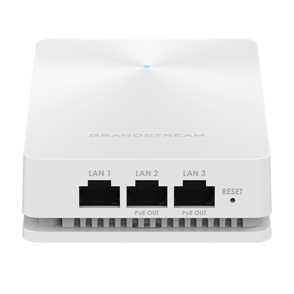 [GWN7624] Grandstream - Punto de Acceso Wi-Fi 5 agregado 2.03Gbps 2.4GHz 300Mbps 2x2:2 MIMO 5GHz 1733Mbps 4x4:4 MU-MIMO 200 clientes cobertura 175m diseño de pared 4 puertos Gigabit uno con PoE/PoE+ y 2 PSE