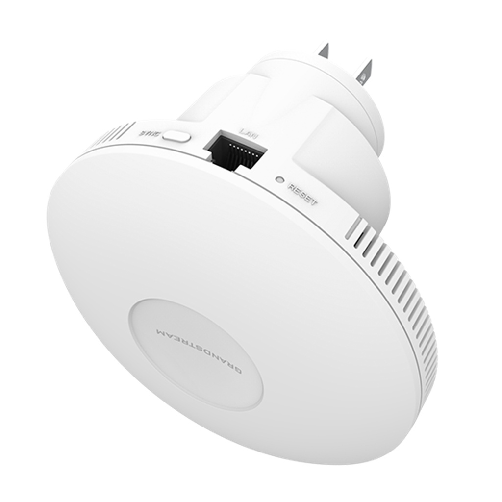 [GWN7660EM] Grandstream - Punto de Acceso Wi-Fi 6 AX3000 rendimiento agregado de 3Gbps 2.4GHz 2x2:2 MU-MIMO 5GHz 3x3:2 MU-MIMO hasta 128 clientes concurrentes cobertura hasta 120 metros 1 puerto 10/100/1000 Base-T montaje de enchufe soporta Mesh