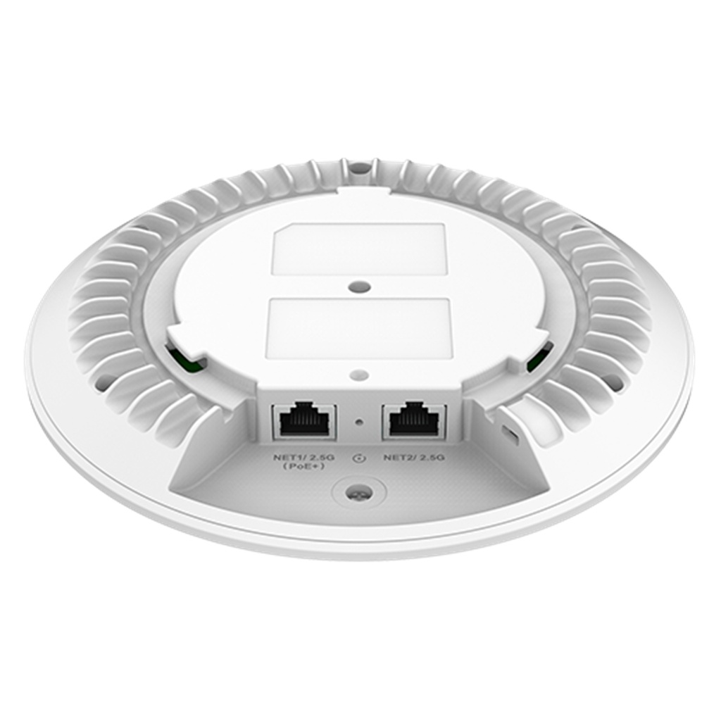 [GWN7674] Grandstream - Punto de Acceso Wi-Fi 7 BE21000 agregado 21Gbps tri-banda 2.4GHz 2x2:2 5GHz 4x4:4 6GHz 4x4:4 MU-MIMO 768 clientes cobertura 175m 1 puerto 10G y 1 puerto 2.5G PoE 802.3bt