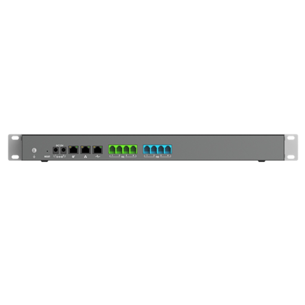 [UCM6304A] Grandstream - Central Telefónica IP (IP PBX) 4 puertos FXS RJ11 4 puertos FXO RJ11 hasta 1000 usuarios 150 llamadas concurrentes G.711 tres puertos Gigabit autoadaptables con PoE+ solo audio