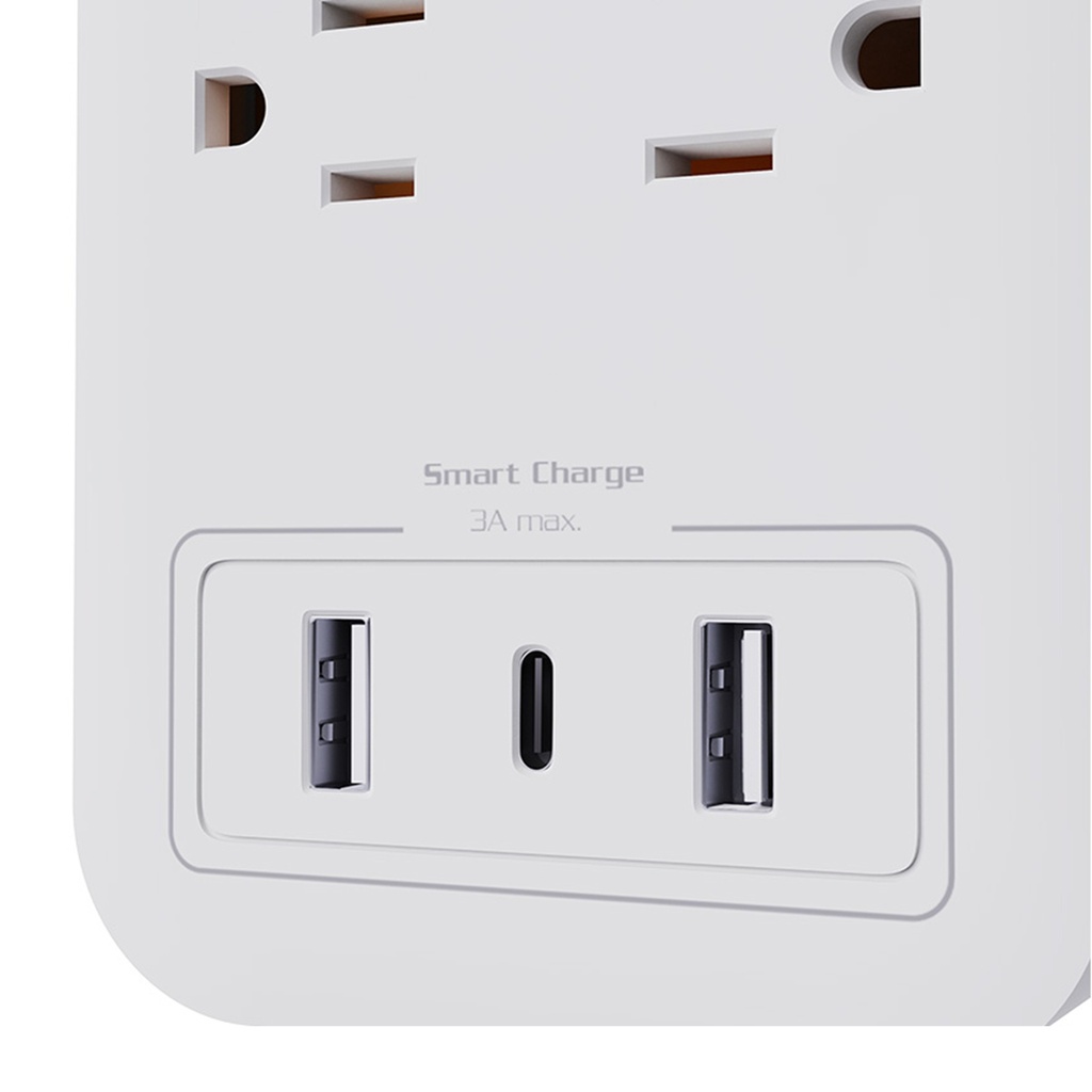 [FSP-821USBC] Forza: Protector Contra Sobretensiones 1625W/2450J 8 Tomas 2 USB-A 1 USB-C 110V/220V