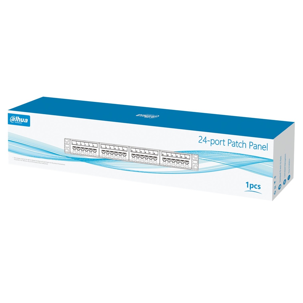 [DH-PFM3973M-24] Dahua - Patch Panel para Montaje en Rack Modular 24 Puertos 1U 19" (Vacio)