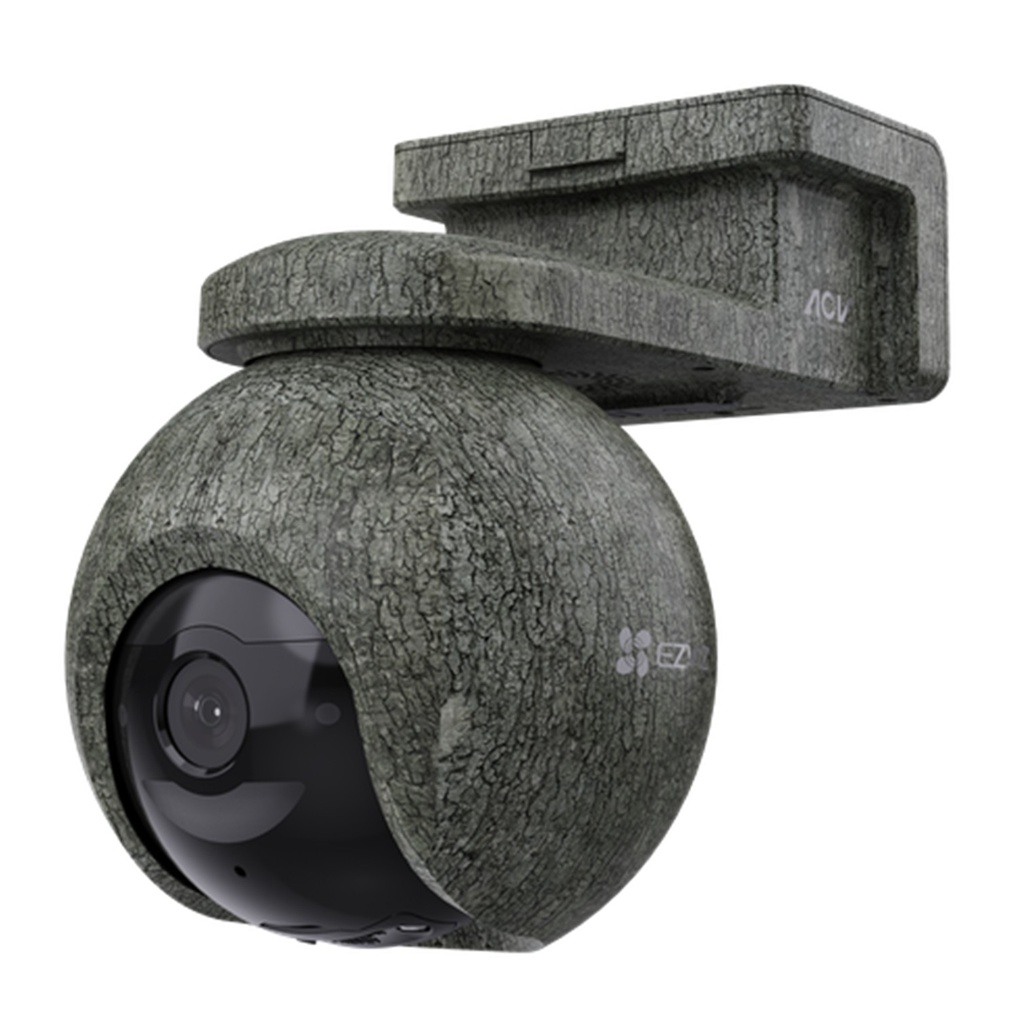 [CS-EB8/SP-R200-CF(4K W4GA)] Ezviz - Kit Cámara Domo IP PT Inalámbrica HD 4K [8MP] 4G + Wi-Fi Rotatoria Lente 4mm con Batería 10400mAh y Panel Solar 8W Audio Bidireccional Exterior IP65