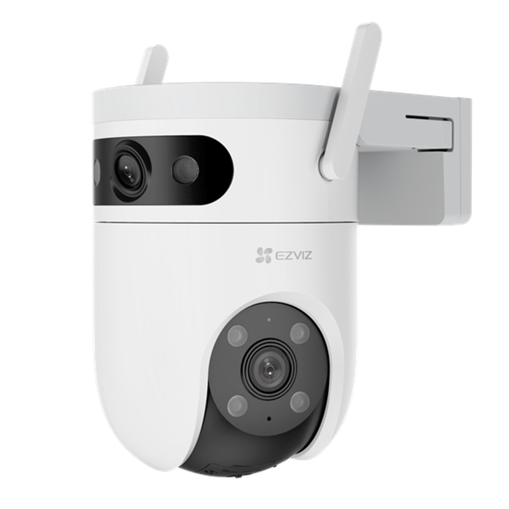 [CS-H9c-R105-8H55WFL4GA] Ezviz - Cámara Domo IP PT Inalámbrica HD 3K Doble Lente [5MP] + [5MP] 4G + Wi-Fi Lentes 2.8mm/6mm Seguimiento Automático Visión Nocturna a Color Audio Bidireccional Exterior
