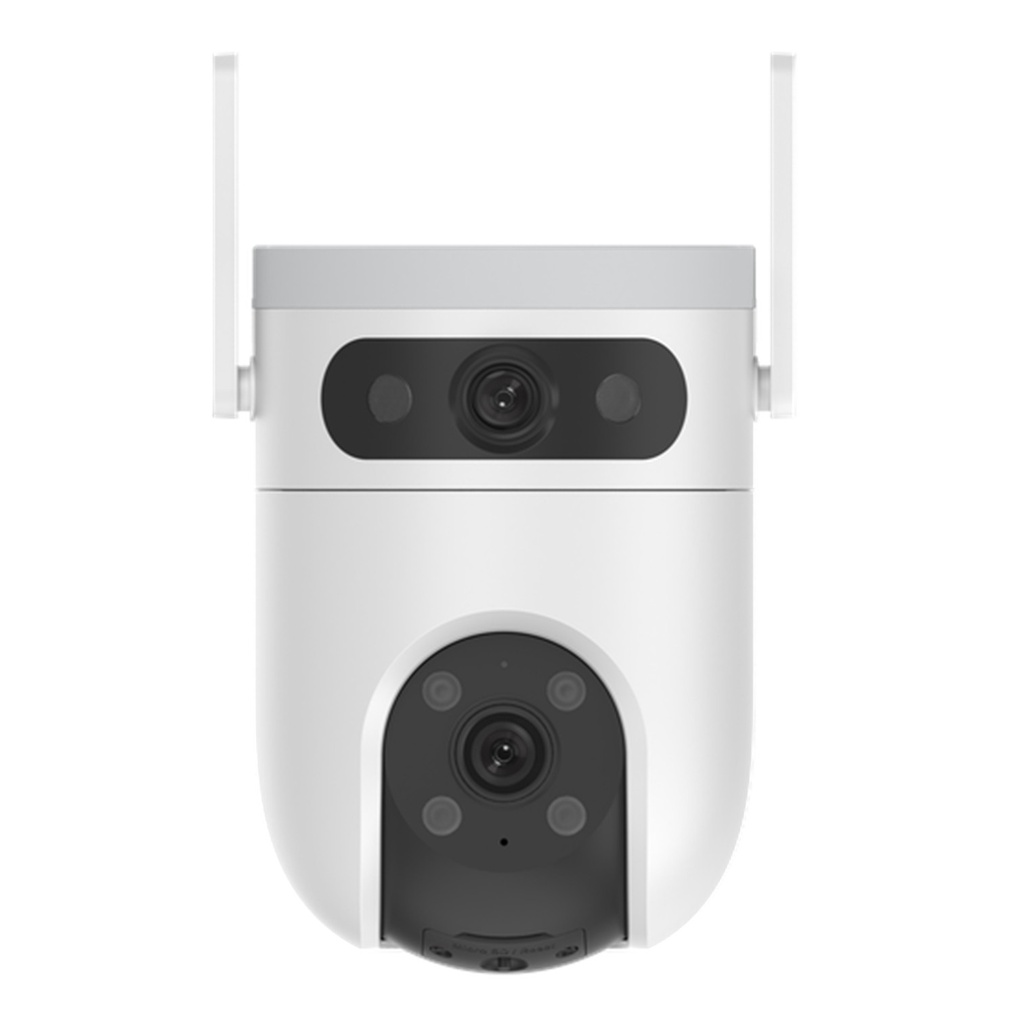 [CS-H9c-R105-8H55WFL4GA] Ezviz - Cámara Domo IP PT Inalámbrica HD 3K Doble Lente [5MP] + [5MP] 4G + Wi-Fi Lentes 2.8mm/6mm Seguimiento Automático Visión Nocturna a Color Audio Bidireccional Exterior