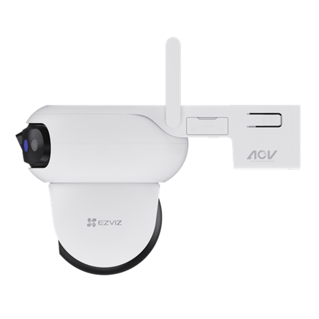 [CS-HB90f/SP-R100(5MP+5MP+5MP)] Ezviz - Kit Cámara IP PT Inalámbrica HD 3K Triple Lente [5MP] + [5MP] + [5MP] Wi-Fi con Batería y Panel Solar Zoom Híbrido 12x Reconocimiento Facial Local Exterior