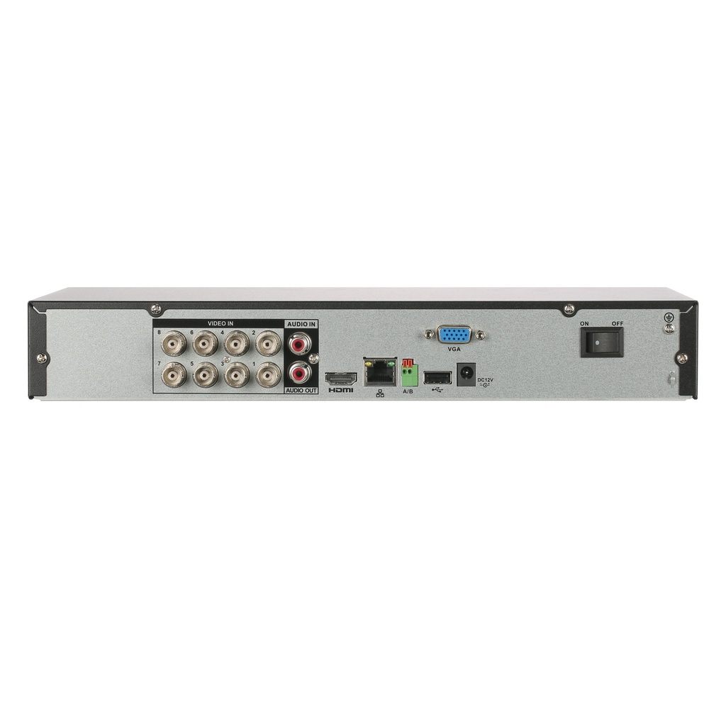 [DH-XVR5108H-4KL-I3/T] Dahua - XVR Penta-brid de 8 Canales BNC Audio Bidireccional por Coaxial 1 Bahía SATA [Serie 4K Value/5MP]