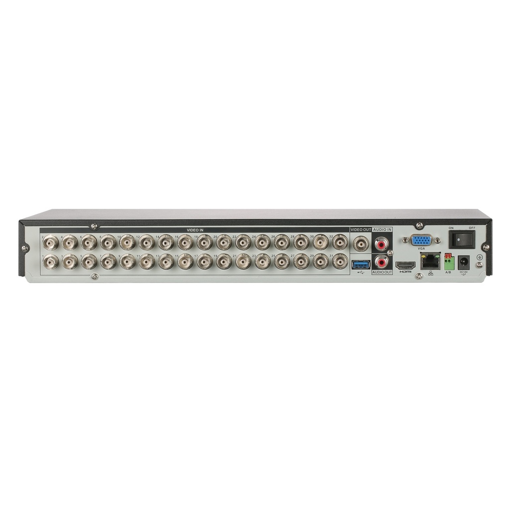 [DH-XVR5232AN-I3/T] Dahua - XVR Penta-brid de 32 Canales BNC Audio Bidireccional por Coaxial 2 Bahías SATA [Serie 5MP Value/1080P]
