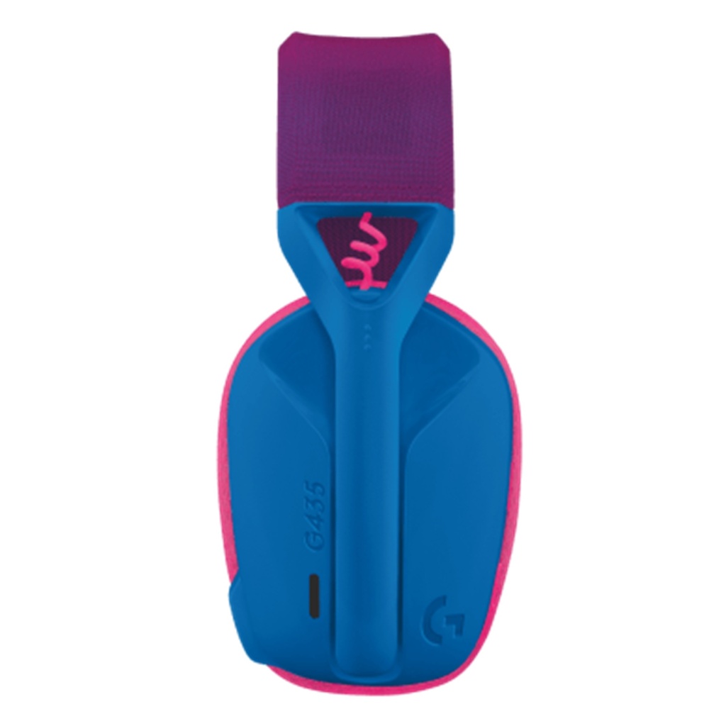 [G435-BLUE] Logitech - Audifonos Inalámbricos con micrófono LIGHTSPEED Azul y Frambuesa Gaming 981-001049