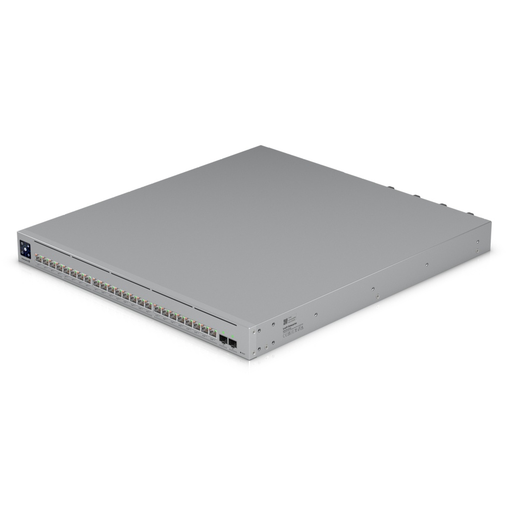 [ECS-24-PoE] Ubiquiti - UniFi Enterprise Campus, Switch Capa 3 con 24 Puertos PoE+++ de Hasta 90 W: 16 de 10 GbE + 8 de 2,5 GbE, 2 SFP28 de 25G, Etherlighting y Fuentes Redundantes