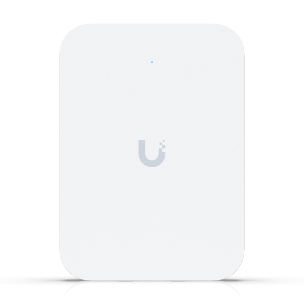 [U7-IW] Ubiquiti - UniFi In-Wall, Punto de Acceso Wi-Fi 7 de Pared, Doble Banda 2,4/5 GHz, 4 Flujos, 3 Puertos 2,5 GbE con Entrada y Salida PoE+, Cobertura de 115 m²