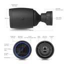 [UVC-AI-Pro] Ubiquiti - UniFi Protect AI Pro, Cámara 4K [8MP] con Zoom Óptico 3x, Visión Nocturna IR de 25 m, Reconocimiento Facial y de Matrículas, Audio Bidireccional, PoE e IP65