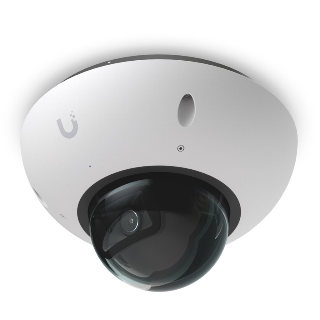 [UVC-G6-Dome-W] Ubiquiti - UniFi Protect G6 Dome, Cámara Domo 4K [8MP] con Sensor de 1/1,8 pulgadas, IR de 30 m, Reconocimiento Facial y de Matrículas, Micrófono, PoE y Protección IP66/IK10