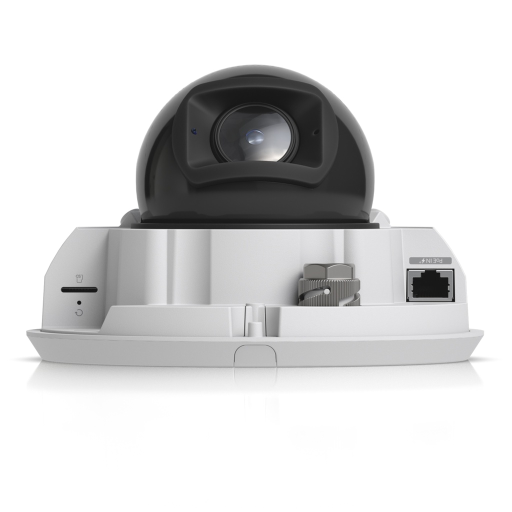 [UVC-G6-Pro-Dome-W] Ubiquiti - UniFi Protect G6 Pro Dome, Cámara Domo 4K [8MP] con Sensor de 1/1,2 pulgadas, Zoom Óptico 2,36x, IR de 40 m, Reconocimiento Facial y de Matrículas, PoE+ e IP66/IK10