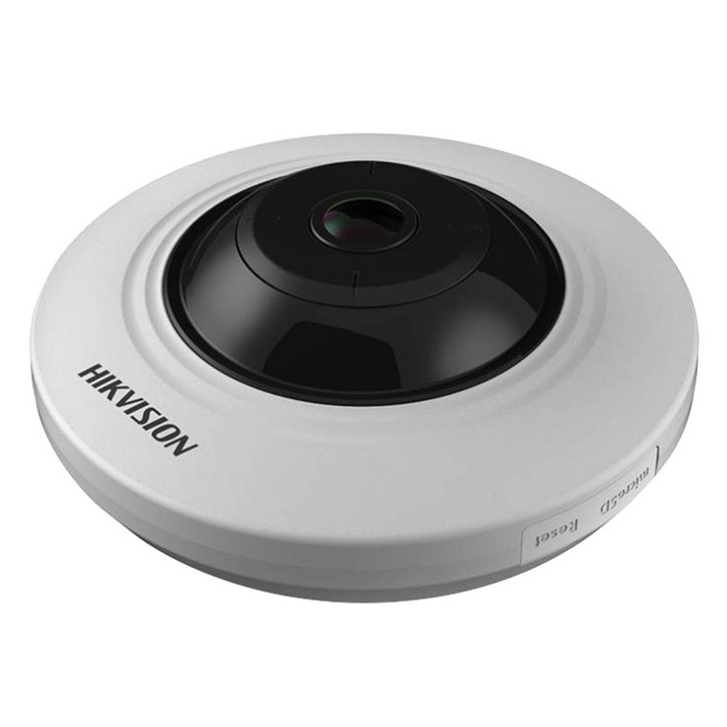(DS-2CD2955FWD-IS) Hikvision - Camara HD Domo Fisheye IP 3K (5MP) Lente 1.05mm (Metal/Plástico)