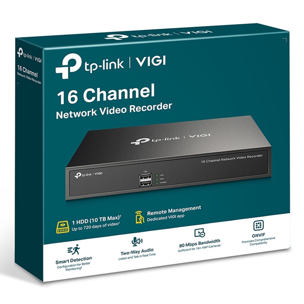 (NVR1016H) Vigi by TP-Link - NVR Grabador de Video en Red de 16 canales