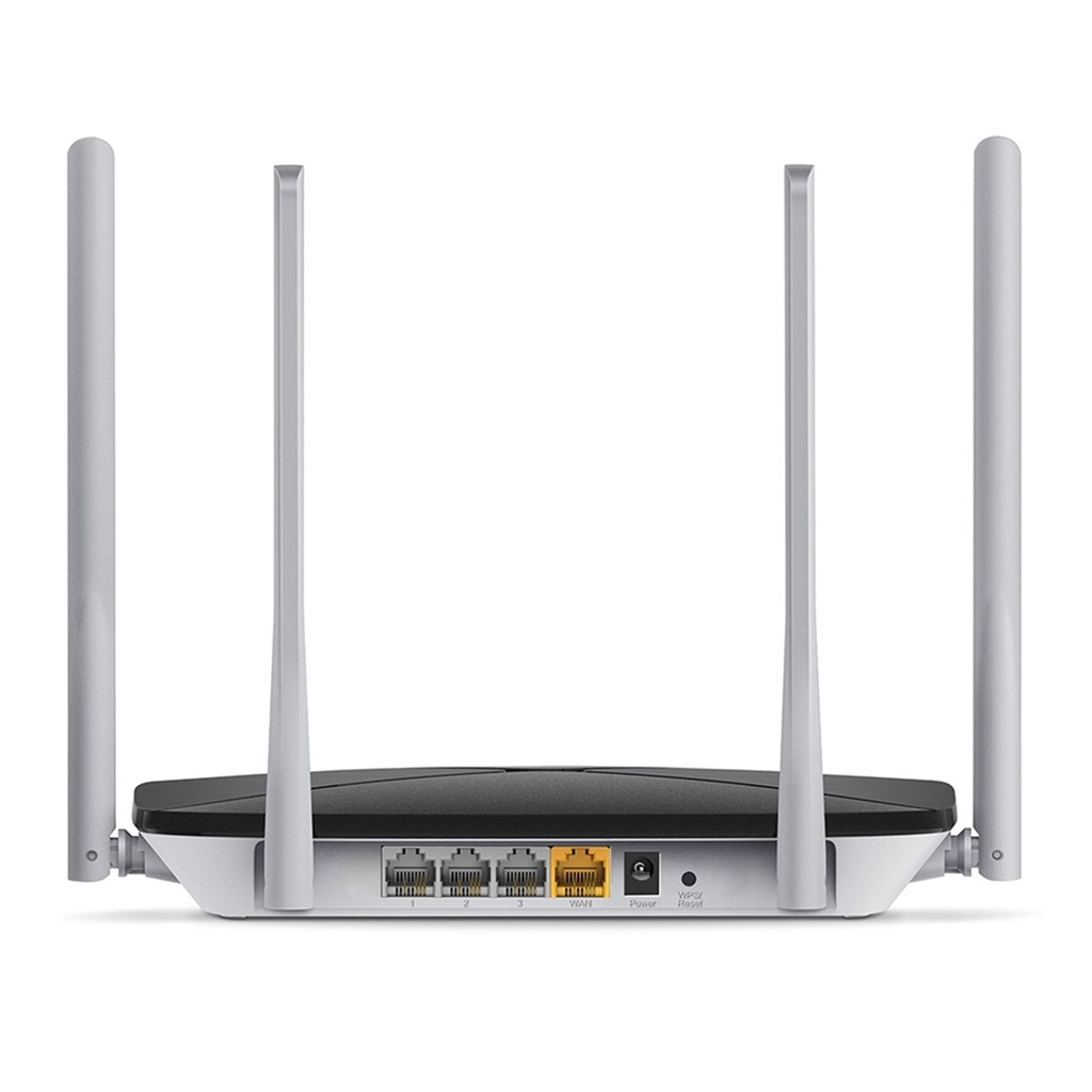 (AC12) Mercusys - Router Inalambrico WiFi Doble Banda AC1200 4 Antenas 5dBi