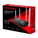 (AC12) Mercusys - Router Inalambrico WiFi Doble Banda AC1200 4 Antenas 5dBi