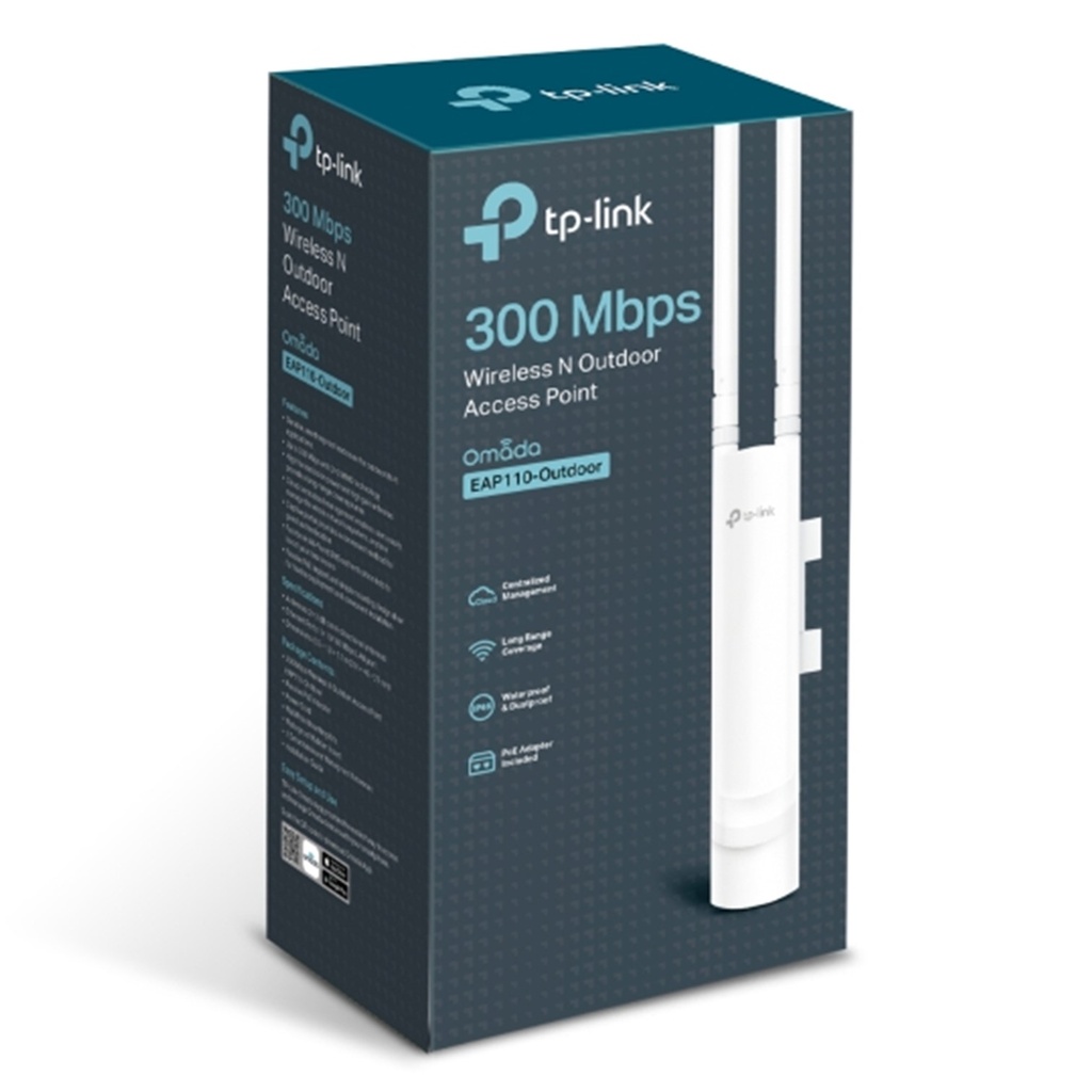 (EAP110-Outdoor) TP-Link - Punto de Acceso Inalambrico N a 300Mbps de Exterior