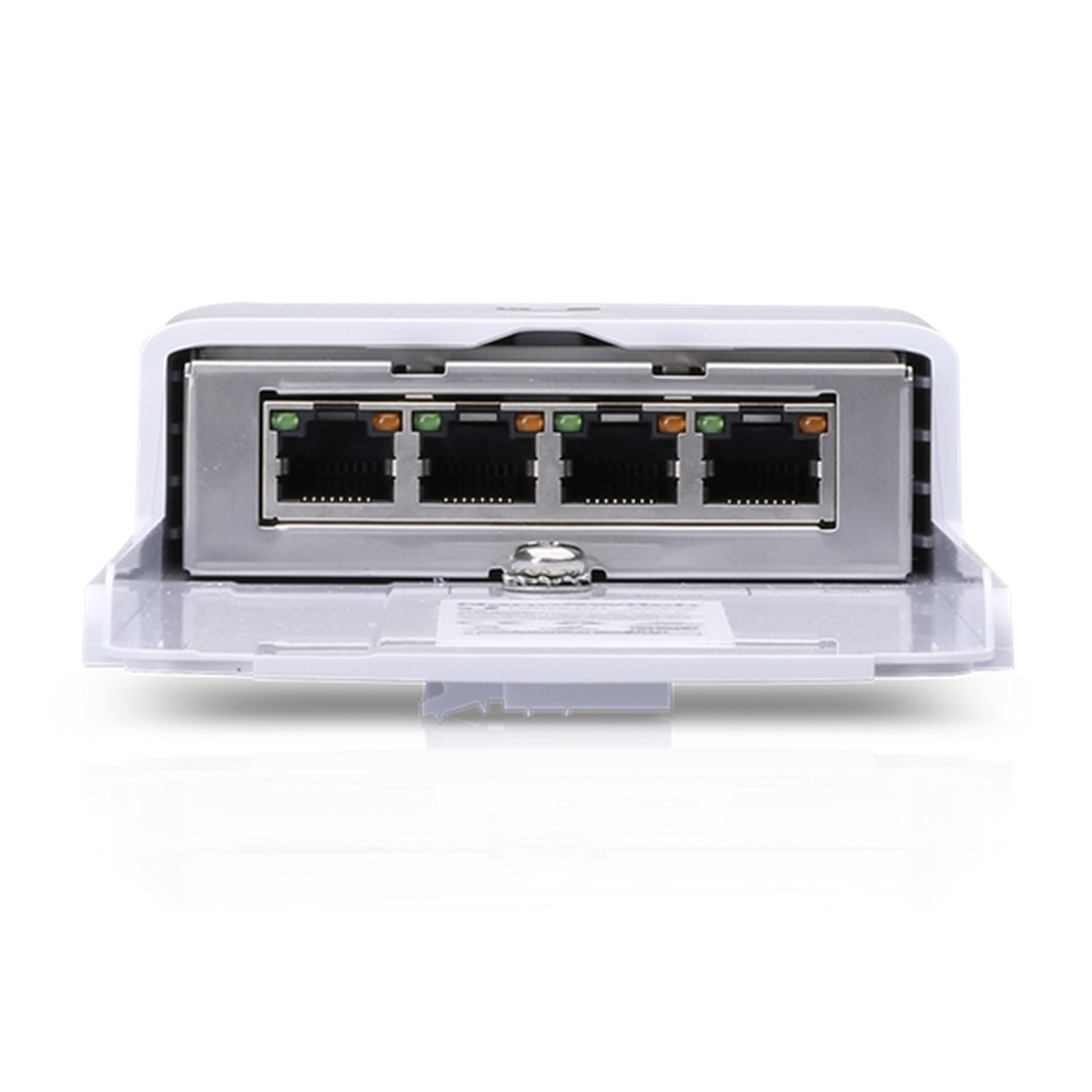 (N-SW) Ubiquiti - NanoSwitch No Administrable de 4 Puertos Gigabit para exterior POE 24V