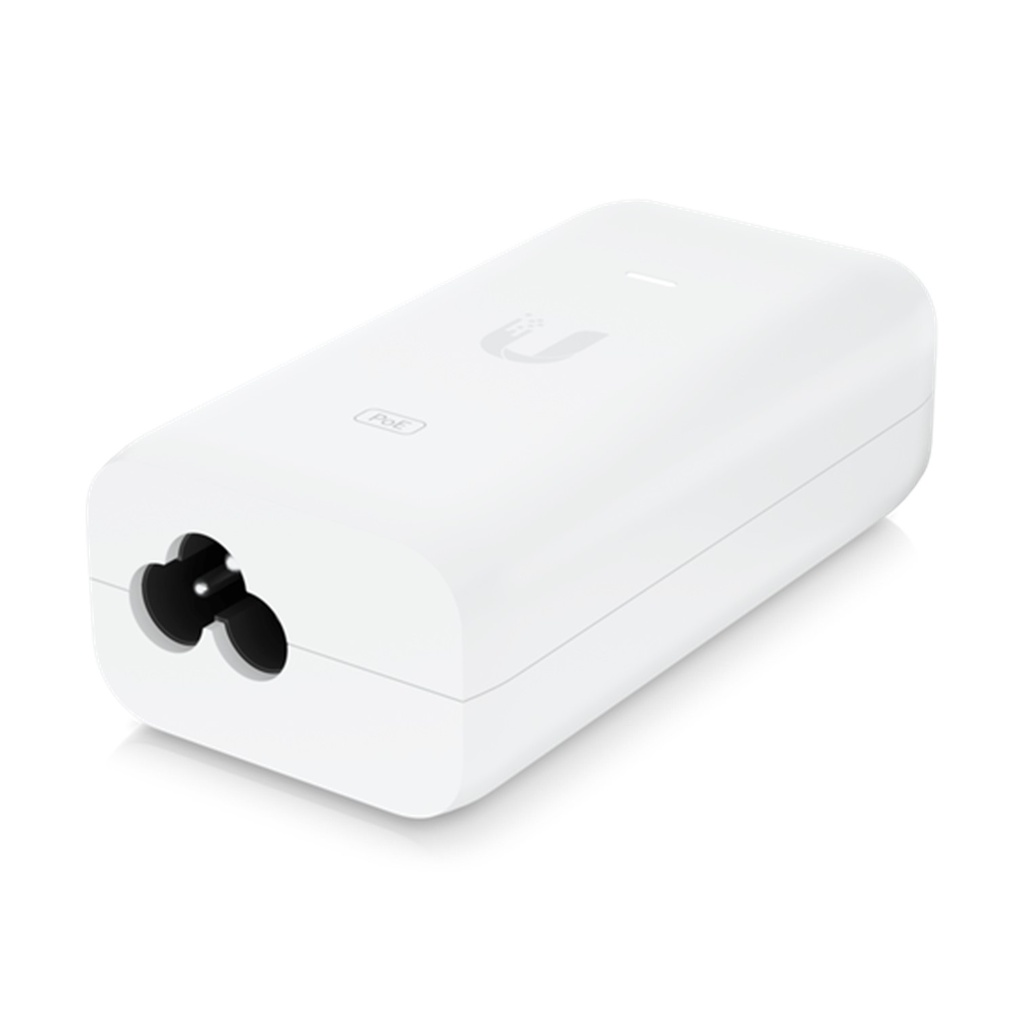 (U-POE-AF) Ubiquiti - Adaptador POE 48 VDC 0.32A Puerto Gigabit para Equipos UniFi (Blanco)