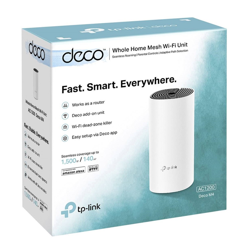 (DECO-M4-1PACK) TP-Link - Router Inalambrico WiFi Mesh Doble Banda AC1200 (1 Unidad)