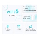 (DECO-X50-2PACK) TP-Link - Router Inalambrico WiFi Mesh Doble Banda AX3000 WiFi6 (2 Unidades)