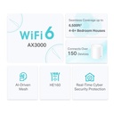 (DECO-X50-3PACK) TP-Link - Router Inalambrico WiFi Mesh Doble Banda AX3000 WiFi6 (3 Unidades)