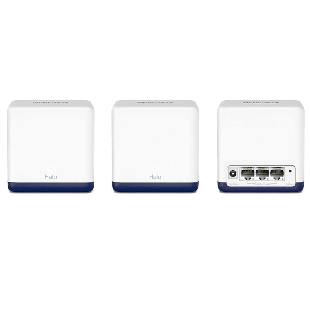 (HALO-H50G-3PACK) Mercusys - Router Inalambrico WiFi Mesh Doble Banda AC1900 (3 Unidades)