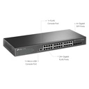 (TL-SG3428) TP-Link - Switch Rack 24 Puertos Admin