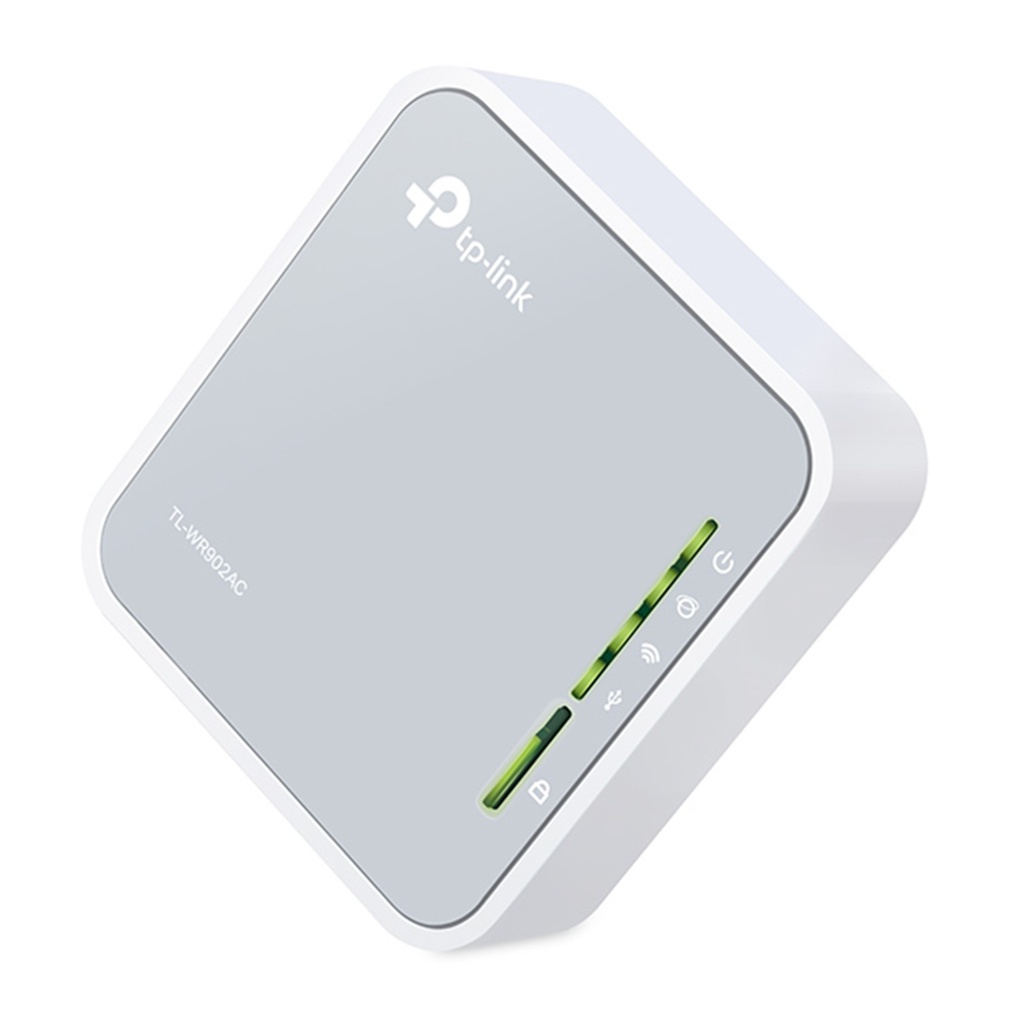 (TL-WR902AC) TP-Link - Mini Router de Viaje Inalambrico WiFi Doble Banda AC750 Sin Antena