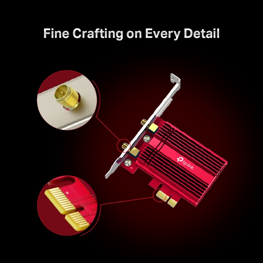 (TX3000E-ARCHER) TP-Link - Tarjeta Adaptador Inalambrico PCIe WiFi 6 Doble Banda AX3000 Bluetooth 5.2