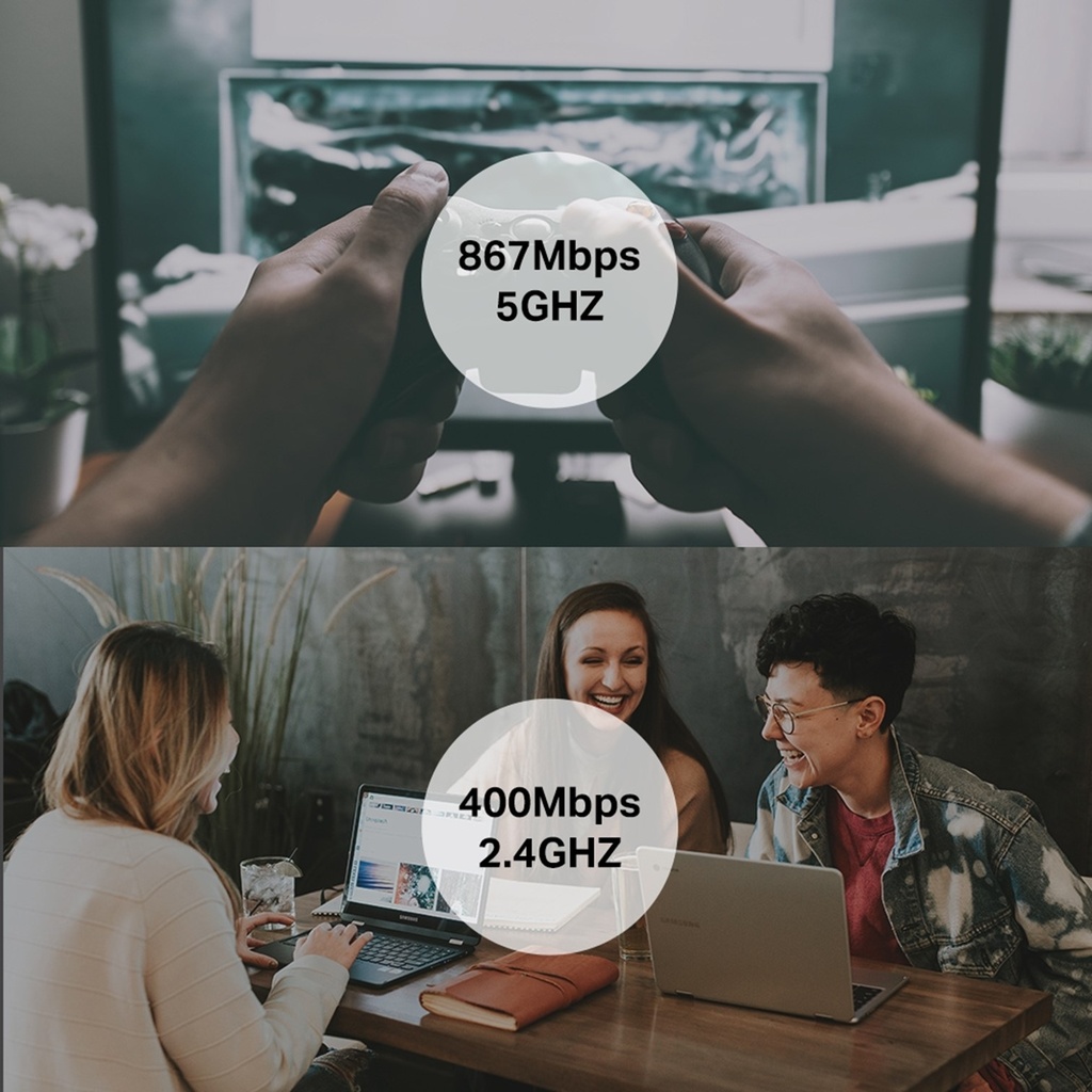 (T3U-ARCHER) TP-Link - Mini Adaptador USB Inalambrico WiFi Doble Banda de Alta Ganancia AC1300