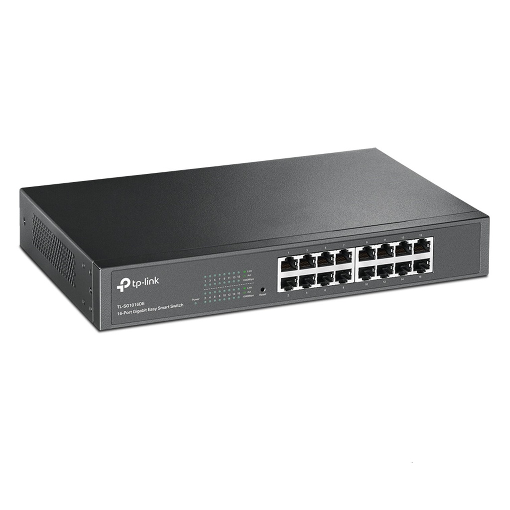 (TL-SG1016DE) TP-Link - Switch de Escritorio/Rack de 16 Puertos a Gigabit