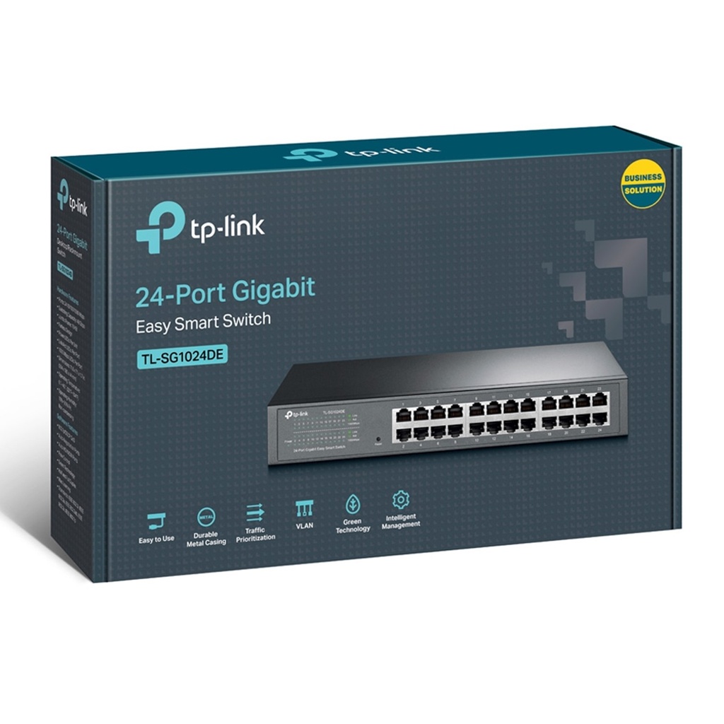(TL-SG1024DE) TP-Link - Switch de Escritorio/Rack de 24 Puertos a Gigabit