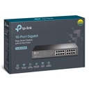 (TL-SG1016PE) TP-Link - Switch Easy Smart de 16 Puertos Gigabit con 8 Puertos POE Rackeable