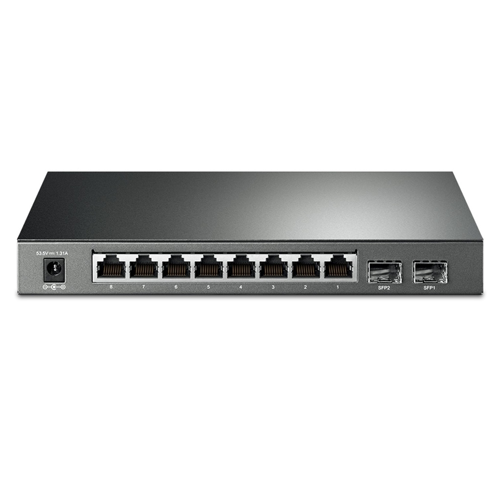 (TL-SG2210P) TP-Link - Switch de Escritorio Inteligente de 8 Puertos a Gigabit POE + 2 Puertos SFP Omada