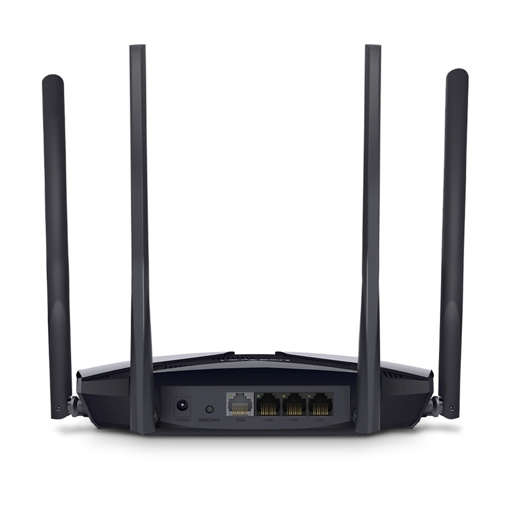 (MR80X) Mercusys - Router Inalambrico WiFi Doble Banda Gigabit AX3000 WiFi6 4 Antenas