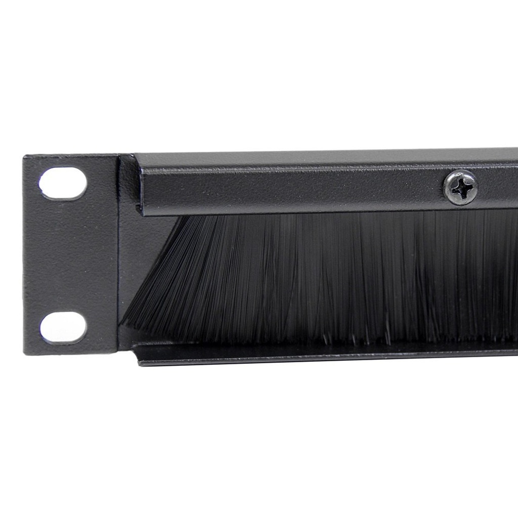 (PC1U) Onlink - Panel Pasacables con Cepillo Horizontal 1U 19" Metalico con Tornillos y Tuercas